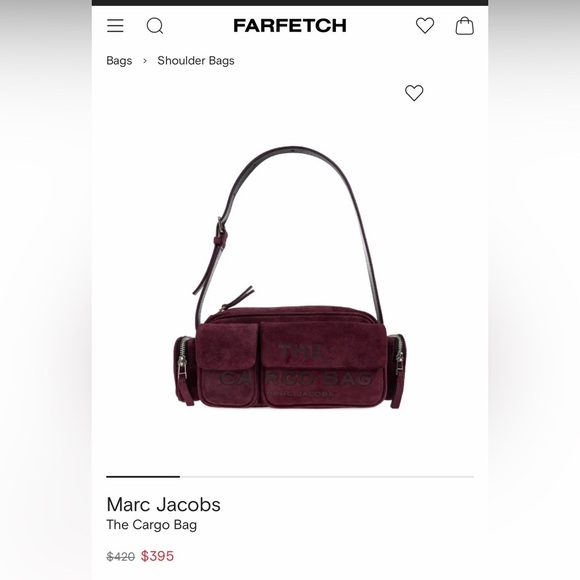 Suede cargo bag - Picture 5 of 6